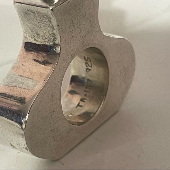 RARE! Sterling Silver Mexico 1970 Taxco Modernist Perfume Bottle - Picture 6 of 13